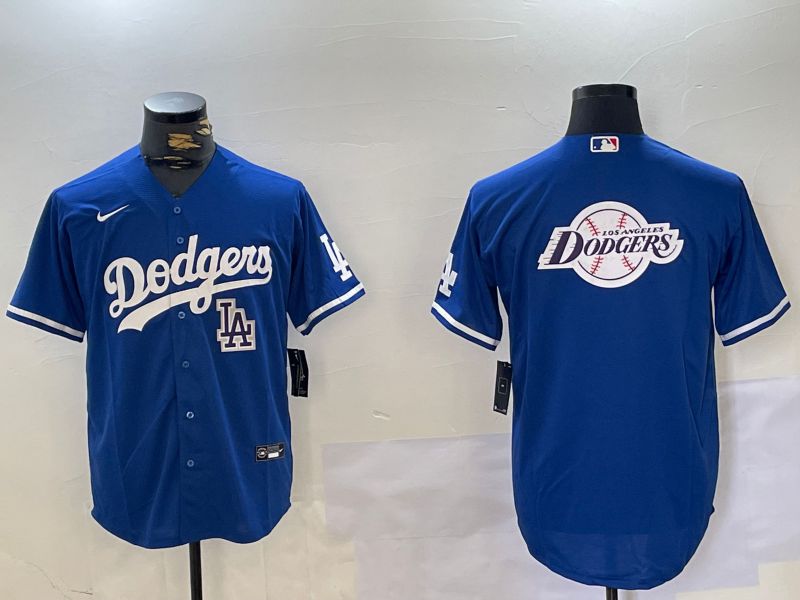 Men Los Angeles Dodgers Blank Blue Game 2024 Nike MLB Jersey style 10179->->MLB Jersey